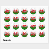 Rond Sticker Euro Royaume-Uni (Feuille)