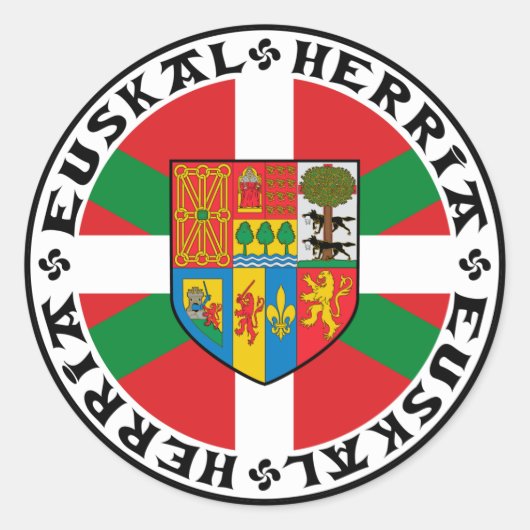 Rond Sticker Euskal Herria (Devant)