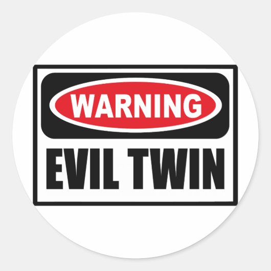 Rond Sticker EVIL TWIN (Devant)