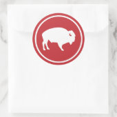 Rond Sticker extérieur Buffalo blanc (Sac)