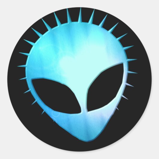 Rond Sticker extra-terrestre (Devant)