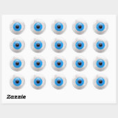 Rond Sticker Eyeball Bloodshot (Feuille)