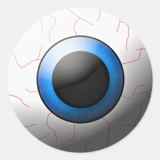 Rond Sticker Eyeball Décor Halloween (Devant)
