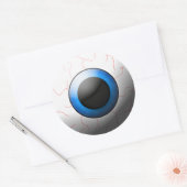 Rond Sticker Eyeball Décor Halloween (Enveloppe)