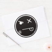 Rond Sticker face de crash #2 (3 pouces) USD (Enveloppe)