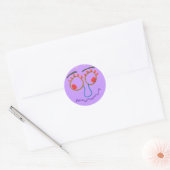 Rond Sticker Faces Funny (Enveloppe)