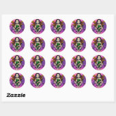 Rond Sticker "Fairy at Sunset" (Feuille)