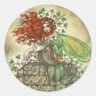 Rond Sticker Fairy Contemplatif