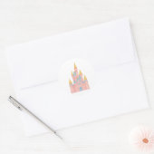 Rond Sticker Fairytale Princess Castle (Enveloppe)