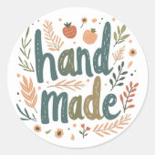 Rond Sticker "fait main" (Devant)