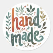 Rond Sticker "fait main" (Devant)