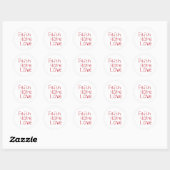 Rond Sticker Faith Hope Love (Feuille)