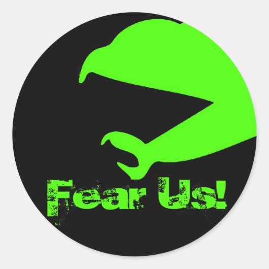 Rond Sticker Falcon noir (Devant)