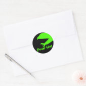 Rond Sticker Falcon noir (Enveloppe)