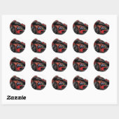 Rond Sticker fantôme (Feuille)