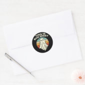 Rond Sticker Fantôme "Boo Sheet" (Enveloppe)