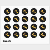 Rond Sticker Farfalle Pasta (Feuille)