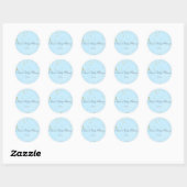 Rond Sticker Faveur Confetti Glam Blue & Gold (Feuille)