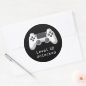 Rond Sticker Faveur du contrôleur de jeu (Enveloppe)