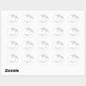 Rond Sticker Faveur Starfish - Violet (Feuille)