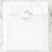 Rond Sticker Faveur Starfish - Violet (Sac)