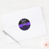 Rond Sticker Favori RIBBON Zebra Sweet 16 (Enveloppe)