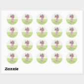 Rond Sticker Favoriser Les Bottes De Pluie (Feuille)