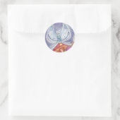 Rond Sticker "Fée Bleue"/Sceau d'enveloppe (Sac)
