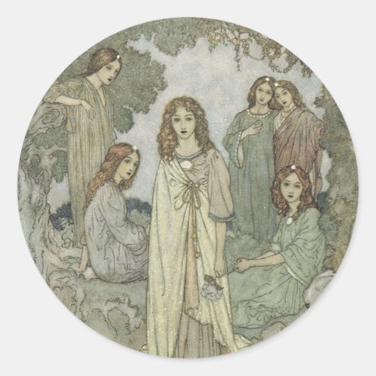 Rond Sticker Féerie victorien (Devant)