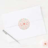 Rond Sticker Festin Christmas Pretty Holiday (Enveloppe)