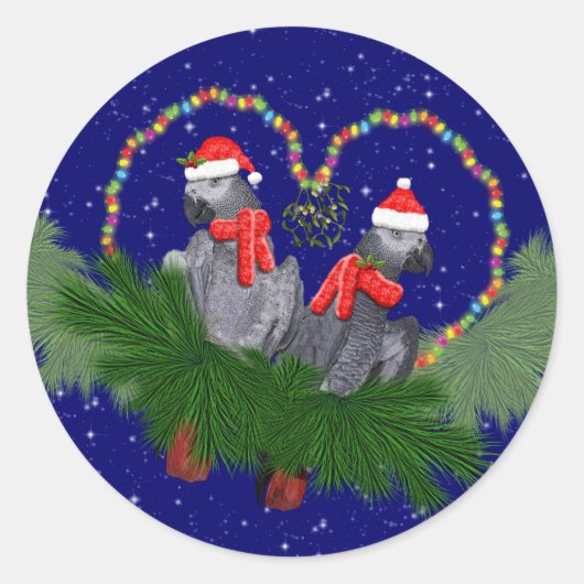 Rond Sticker Festive Featherballs (Devant)