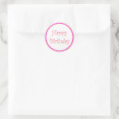 Rond Sticker Festive Happy Birthday (Sac)