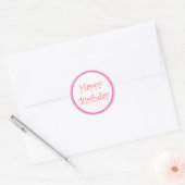 Rond Sticker Festive Happy Birthday (Enveloppe)