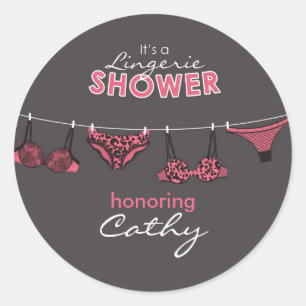 Rond Sticker Fête des mariées de lingerie