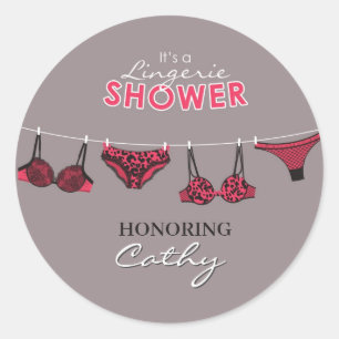 Rond Sticker Fête des mariées de lingerie