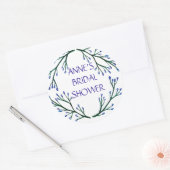 Rond Sticker Fête des mariées, éléments botaniques (Enveloppe)