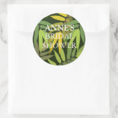 Rond Sticker Fête des mariées frais et moderne (Sac)