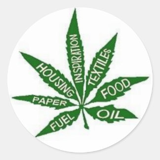 ROND STICKER FEUILLE