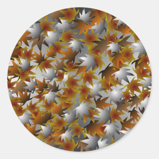 Rond Sticker feuille (Devant)