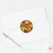 Rond Sticker Feuille jardin (Enveloppe)