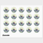 Rond Sticker Fierté en plumes (Feuille)