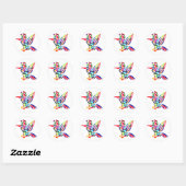 Rond Sticker Fiesta Hummingbird (Feuille)