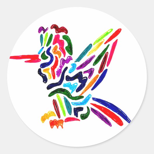 Rond Sticker Fiesta Hummingbird (Devant)