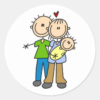Rond Sticker Figure Sticker pour bébé nouveau-né