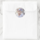 Rond Sticker fille premier anniversaire (Sac)