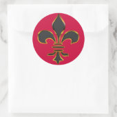 Rond Sticker Fleur-de-lis (Sac)