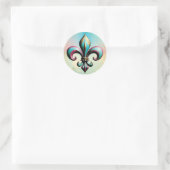 Rond Sticker Fleur de lis (Sac)