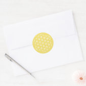 Rond Sticker Fleur Jaune de Vie (Enveloppe)