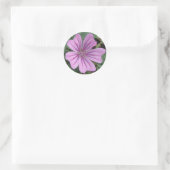 Rond Sticker Fleur sauvage violet (Sac)