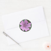 Rond Sticker Fleur sauvage violet (Enveloppe)